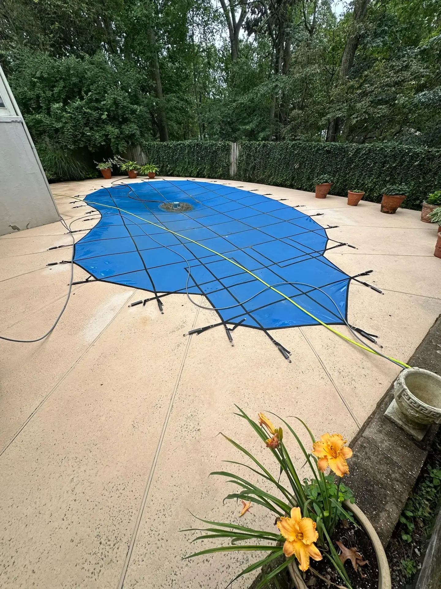 Clean concrete NJ driveways