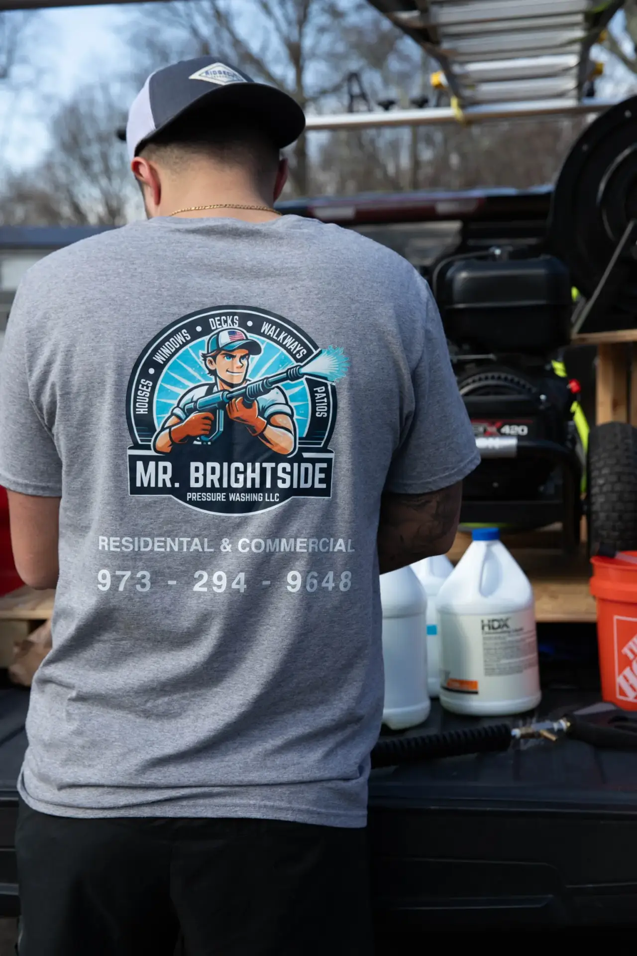 Somerville deck restoration power washing