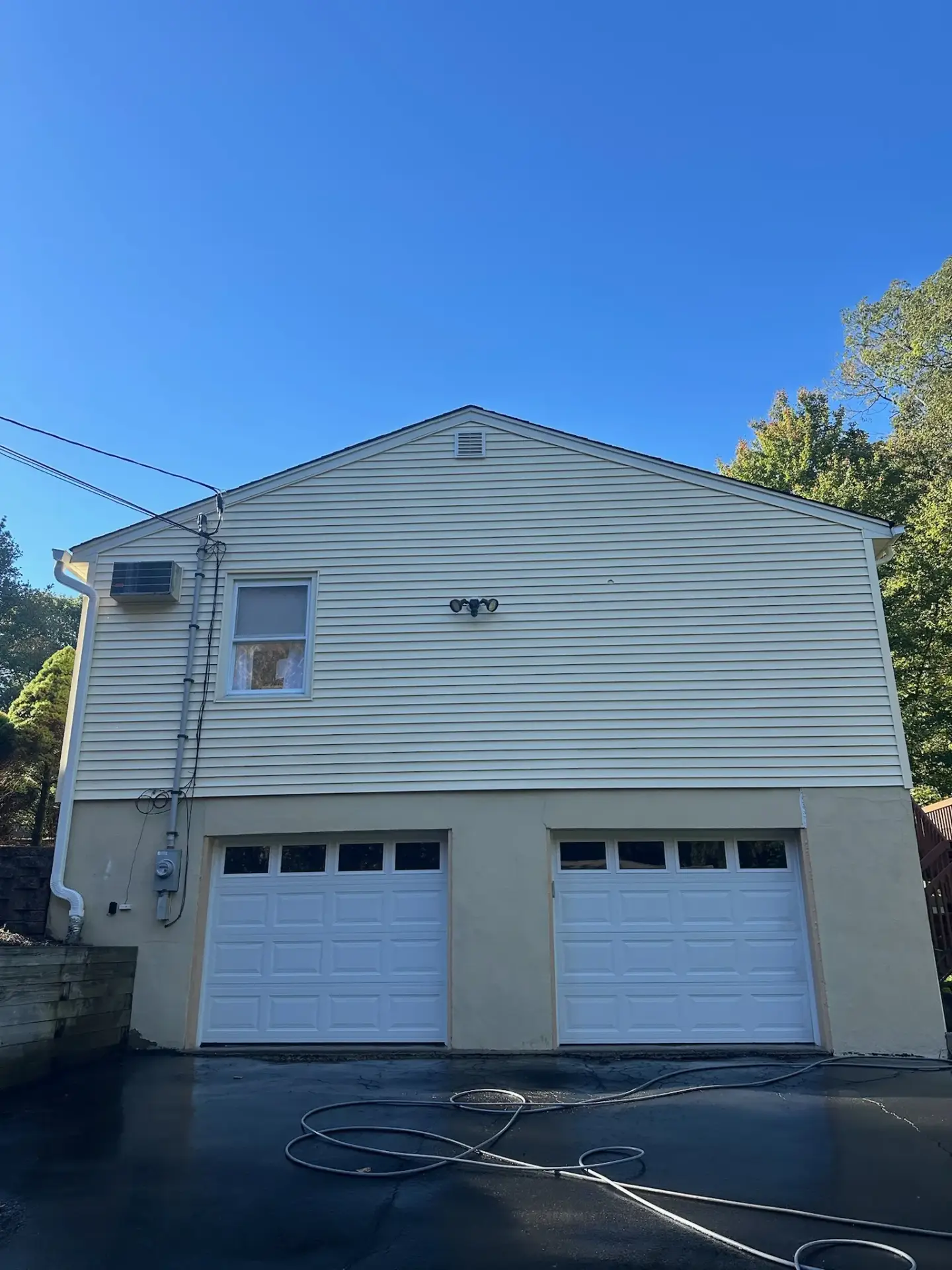 Siding after washing